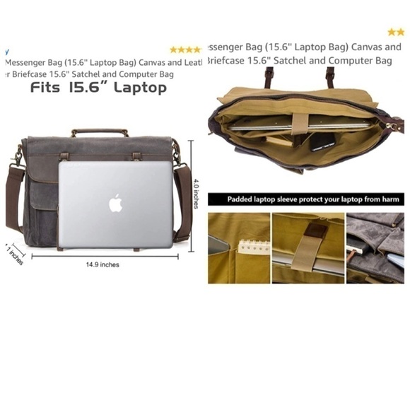 Emissary NWOT laptop messenger briefcase - Picture 14 of 16